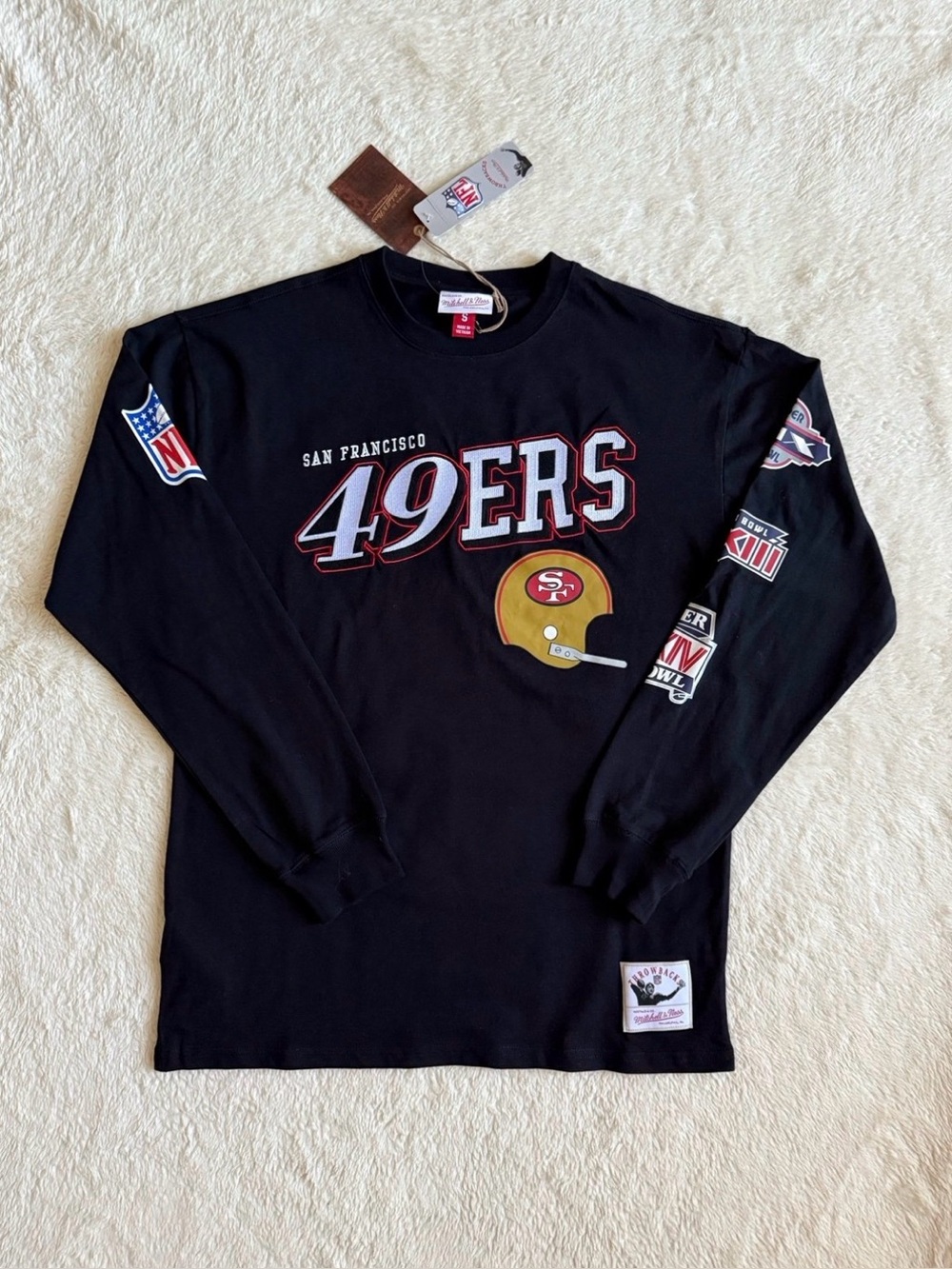 Men’s San Francisco 49ers Shirt, Mitchell & Ness, Heavyweight, NWT
